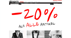 Desktop Screenshot of abnorm-shop.de